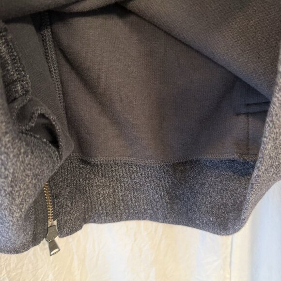 Banana Republic Jacket Mens Large Charcoal Gray Wool Blend Zip & Button Front - Picture 10 of 10